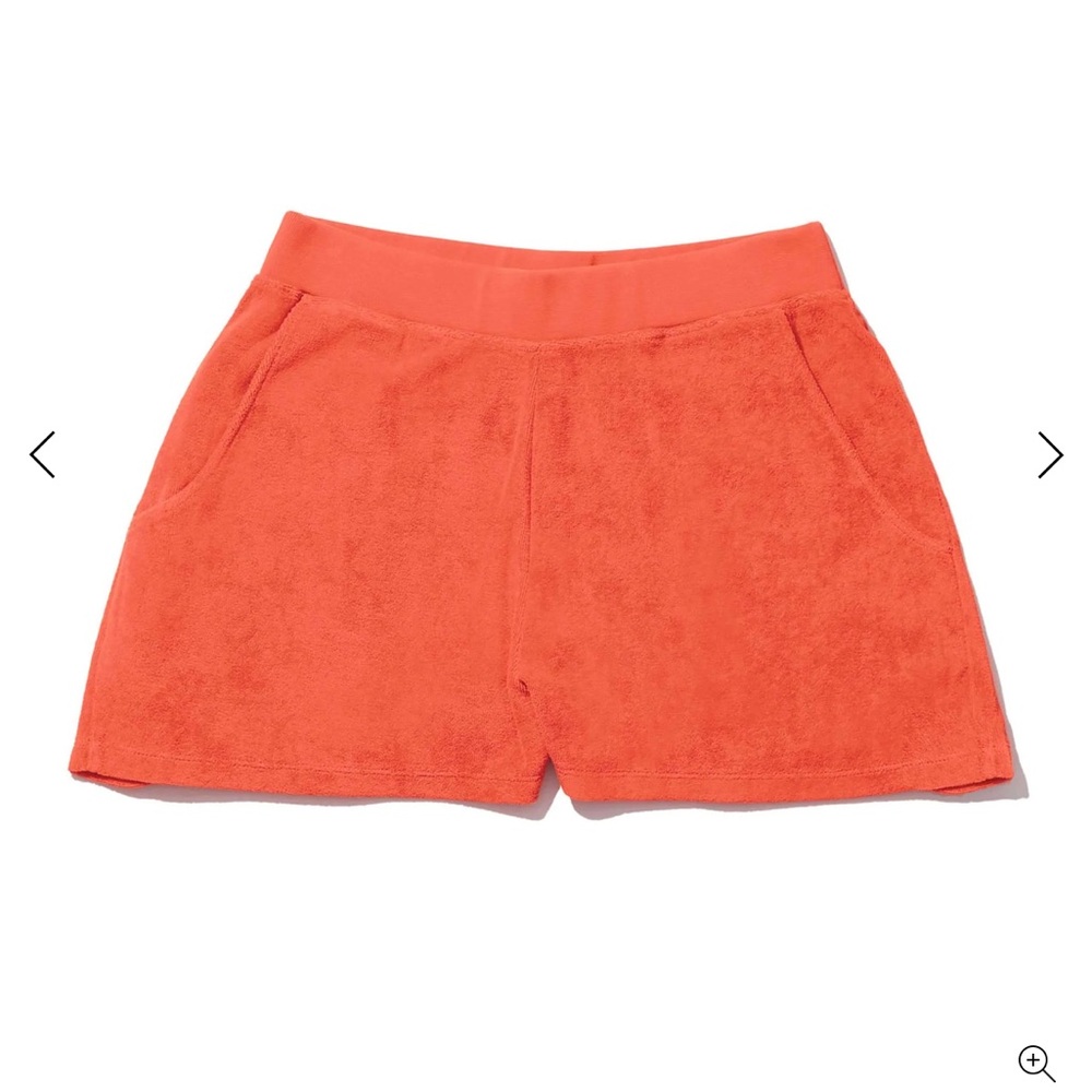 KULE Women's Terry Venus Shorts in Poppy sz S